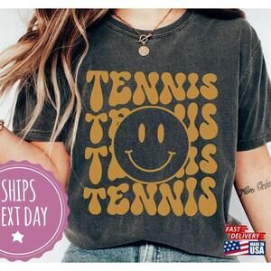 Smiley Tennis Shirt Team Tshirt Coach Tee